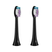 TrueLife SonicBrush Clean-Serie Bürstenköpfe „Sensitive“, schwarz, 2er-Pack