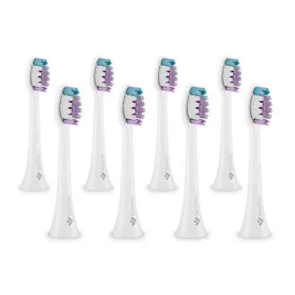TrueLife SonicBrush Clean-Serie Bürstenköpfe „Sensitive“ in Weiß, 8er-Pack