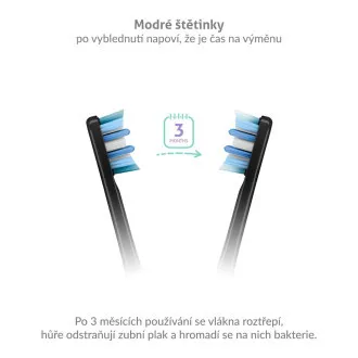 TrueLife SonicBrush Clean-Serie Bürstenköpfe „Whiten“, schwarz, 8er-Pack