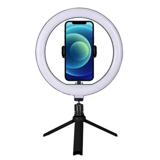 WG - Vlog Kit Grundausstattung für die Aufnahme von Videoblogs, Stativ, Telefonhalter, LED-Licht