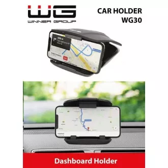 WG - Autohalterung WG 30, universal, selbstklebender Saugnapf, schwarz