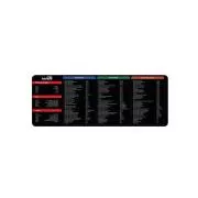 WG - Office Mauspad WG5 / Shortcuts / 800x300x4mm / schwarz
