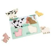 Holz-Touch-Steckpuzzle für Kinder – Bauernhof