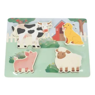 Holz-Touch-Steckpuzzle für Kinder – Bauernhof Holz-Touch-Steckpuzzle für Kinder – Bauernhof