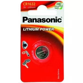 PANASONIC Lithiumbatterie (Knopf) CR-1632EL / 1B 3V (Blister 1 Stück)