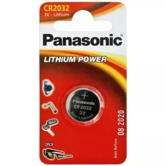 PANASONIC Lithiumbatterie (Knopf) CR-2032EL / 2B 3V (Blister 2 Stück)