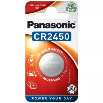 PANASONIC Lithiumbatterie (Knopf) CR-2450EL / 1B 3V (Blister 1Stk.)