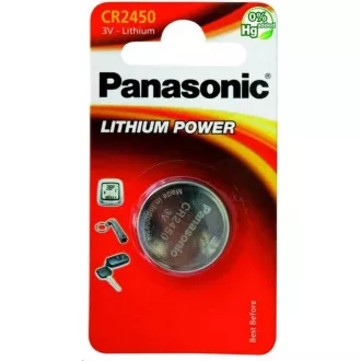 PANASONIC Lithiumbatterie (Knopf) CR-2450EL / 1B 3V (Blister 1Stk.)