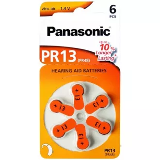 PANASONIC Zink-Luft-Batterie PR-13 (48) / 6LB AAA 1, 2V (Blister 6 Stück)
