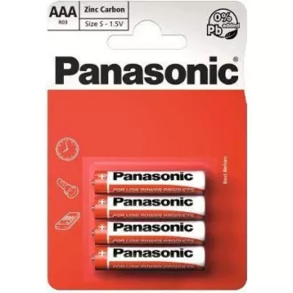 PANASONIC Zink-Kohle-Batterien Rot Zink R03RZ / 4P AAA 1,5V (Schrumpfen 4 Stück) PANASONIC Zink-Kohle-Batterien Rot Zink R03RZ / 4P AAA 1,5V (Schrumpfen 4 Stück)
