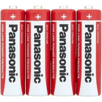 PANASONIC Zink-Kohle-Batterien Red Zinc R6RZ / 4P AA 1.5V (Schrumpfen 4 Stück)