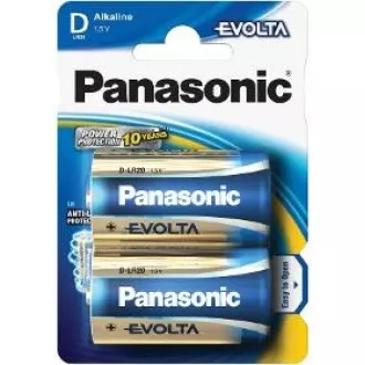 PANASONIC Alkaline Batterien EVOLTA Platinum LR20EGE / 2BP D 1,5V (Blister 2Stk.)