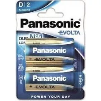 PANASONIC Alkaline Batterien EVOLTA Platinum LR20EGE / 2BP D 1,5V (Blister 2Stk.)