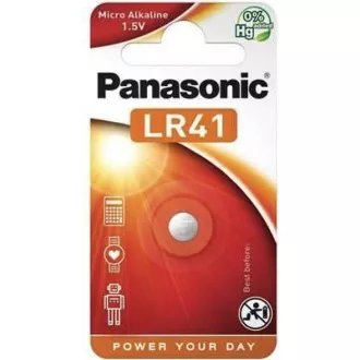 PANASONIC Alkaline MICRO Batterie LR-41EL / 1B 1, 5V (Blister 1 Stück)