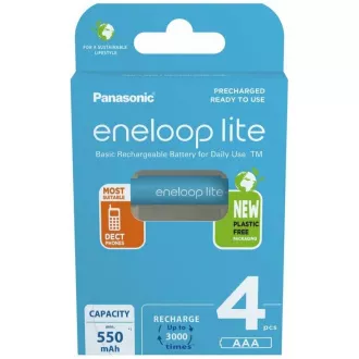 PANASONIC HR03 AAA 4LCCE/4BE ENELOOP LITE N, 550 mAh (Blistr 4pcs)