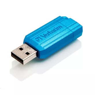 VERBATIM Flash Drive 32GB Store 'n' Go PinStripe, Caribbean Blue