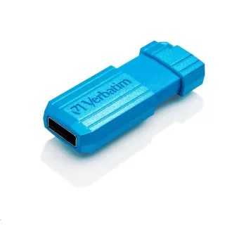 VERBATIM Flash Drive 32GB Store 'n' Go PinStripe, Caribbean Blue