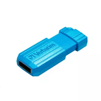 VERBATIM Flash Drive 32GB Store 'n' Go PinStripe, Caribbean Blue