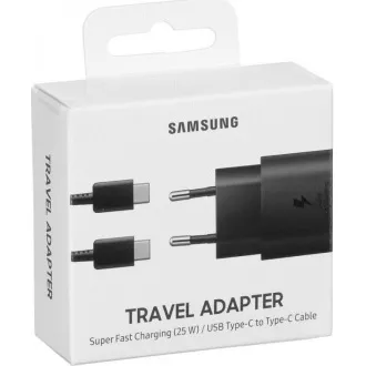 Samsung Reiseladegerät EP-TA800XWE, Quickcharge 25W, USB-C Anschluss, weiß