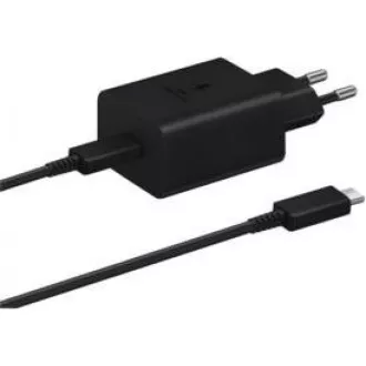 Samsung Reiseladegerät EP-T4510XBE, Schnellladung 45W, USB-C   USB-C Datenkabel, schwarz