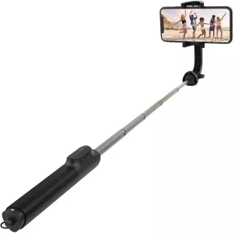 FIXED Selfie-Stick mit Snap XL Stativ und kabellosem Auslöser, 1/4" Gewinde, schwarz