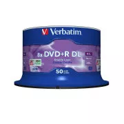 VERBATIM DVD + R (50er-Pack) / Doppelschicht / Spindel / 8X 8,5 GB Mattsilber