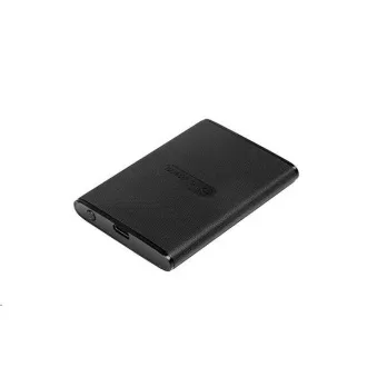 TRANSCEND Externe SSD ESD270C 500GB, tragbar, USB 3.1 Gen.2, Typ C & A, zwei Kabel 520/460 MB/s, schwarz
