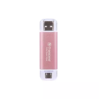 TRANSCEND Externe SSD ESD310P 2TB, Externe SSD, USB 10Gbps, Typ C/A, rosa