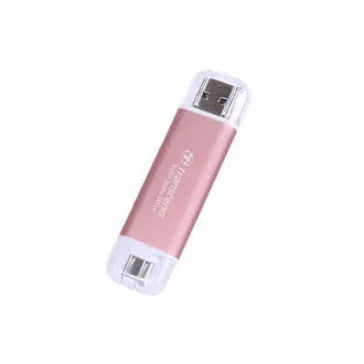 TRANSCEND Externe SSD ESD310P 2TB, Externe SSD, USB 10Gbps, Typ C/A, rosa