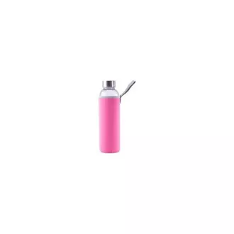 Steuber Glasflasche mit Deckel 500 ml, grau