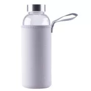 Steuber Glasflasche mit Deckel 500 ml, grau