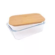 Steuber Glasgefäß mit Bambusdeckel 370 ml