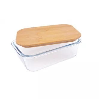 Steuber Glasgefäß mit Bambusdeckel 370 ml