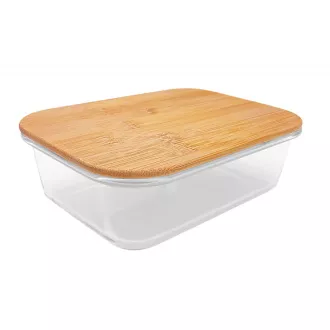 Steuber Glasgefäß mit Bambusdeckel 620 ml