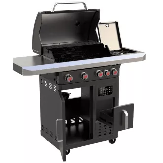 Landmann Gasgrill FRYTON COOK PTS 4.1 (15,0 kW) Gusseisengrill mit Fritteuse Landmann Gasgrill FRYTON COOK PTS 4.1 (15,0 kW) Gusseisengrill mit Fritteuse