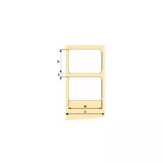 OEM selbstklebende Etiketten 50mm x 30mm, weißes Papier, Preis für 1500 Stück