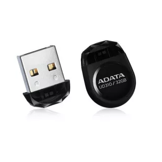 ADATA Flash Disk 32GB UD310, USB 2.0 Dash Drive Langlebig, schwarz