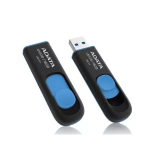 ADATA Flash Disk 16GB UV128, USB 3.1 Dash Drive (R: 40 / B: 25 MB/s) schwarz / blau ADATA Flash Disk 16GB UV128, USB 3.1 Dash Drive (R: 40 / B: 25 MB/s) schwarz / blau