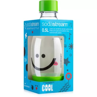 Babyflasche 0,5l Smiley grün SODA