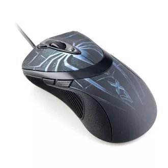A4tech XL-747H, Gaming-Maus, ANTI-VIBRATE, 3600DPI, Spinnenmotiv blau A4tech XL-747H, Gaming-Maus, ANTI-VIBRATE, 3600DPI, Spinnenmotiv blau