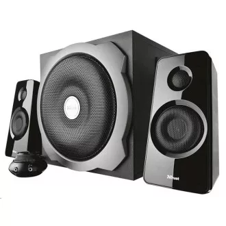 TRUST 2.1 Tytan Subwoofer-Lautsprecherset - schwarz, schwarz TRUST 2.1 Tytan Subwoofer-Lautsprecherset - schwarz, schwarz