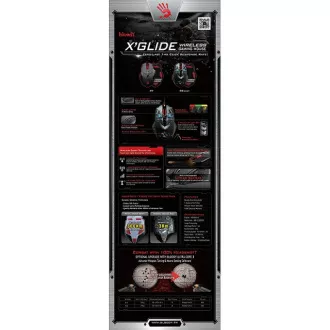 A4tech BLOODY V8 Gaming-Maus, bis zu 3200 DPI, V-Track-Technologie, 160 KB Speicher, USB, CORE 2, Metallpads