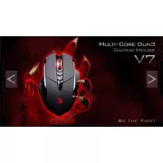 A4tech BLOODY V7 Gaming-Maus, bis zu 3200 DPI, V-Track-Technologie, 160 KB Speicher, USB, CORE 3, Metallpads