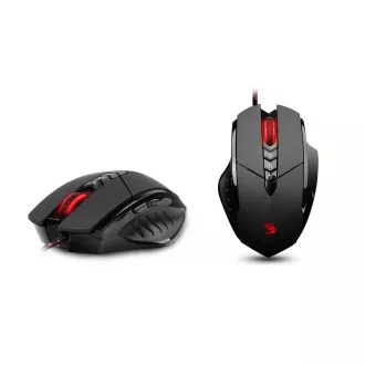 A4tech BLOODY V7 Gaming-Maus, bis zu 3200 DPI, V-Track-Technologie, 160 KB Speicher, USB, CORE 3, Metallpads