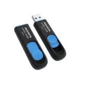 ADATA Flash Disk 64GB UV128, USB 3.1 Dash Drive (R: 90 / B: 40 MB/s) schwarz / blau