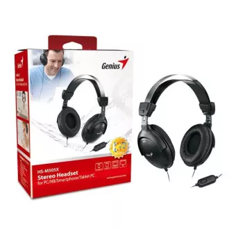 GENIUS Kopfhörer mit Mikrofon HS-M505X, Single Jack