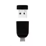 VERBATIM Flash Drive 16GB Store 'n' Stay NANO + Micro-USB-OTG-Adapter, USB 2.0, schwarz