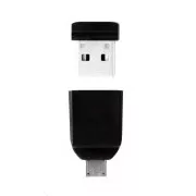 VERBATIM Flash Disk 32GB Store 'n' Stay Nano + Micro-USB-OTG-Adapter, USB 2.0, schwarz