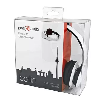 GEMBIRD Kopfhörer mit Mikrofon Berlin, Bluetooth, weiß