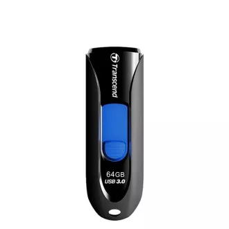 TRANSCEND Flash Disk 64GB JetFlash®790, USB 3.1 (R: 90 / B: 30 MB / s) schwarz / blau
